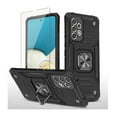 thumbnail image 1 of Xhy Samsung Galaxy A23 5G Case with Screen Protector and Magnetic Ring Mount Kickstand Military Grade Full Body Double Layer Drop Protection Rugged Durable for Galaxy A23 5G Phone - Black, 1 of 8