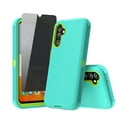 thumbnail image 1 of Xhy Samsung Galaxy A25 5G Case with Privacy Screen Protector Military Grade Heavy Duty Protection 3 in 1 Shockproof Armor Rugged Durable Detachable for Galaxy A25 5G Phone - Green+Yellow, 1 of 5