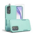 thumbnail image 1 of Xhy Samsung Galaxy A25 5G Case with Screen and Lens Protector Military Grade Double Layer Drop Resistant Durable for Galaxy A25 5G Phone - Light Green, 1 of 9