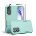 thumbnail image 1 of Xhy Samsung Galaxy A25 5G Case with Screen and Lens Protector Military Grade Double Layer Drop Resistant Durable for Galaxy A25 5G Phone - Light Green, 1 of 9