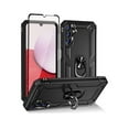 thumbnail image 1 of Xhy Samsung Galaxy A25 5G Case with Screen Protector and Magnetic Ring Mount Kickstand Military Grade Full Body Double Layer Drop Protection Durable Detachable for Galaxy A25 5G Phone - Black, 1 of 7
