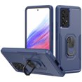 thumbnail image 1 of Xhy Samsung Galaxy A53 5G Case Military Grade Shockproof Cover Ring Holder Kickstand Support Magnetic Car Mount Dual Layer Protective Phone Case (Blue), 1 of 9