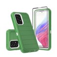 thumbnail image 1 of Xhy Samsung Galaxy A53 5G Case with Screen Protector Military Grade Full Body Multilayer Drop Shock Protection 3 in 1 Rugged Durable Detachable for Samsung A53 5G Phone - Green White, 1 of 9