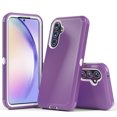 thumbnail image 1 of Xhy Samsung Galaxy A54 5G Case Military Grade Heavy Duty 3 in 1 Shockproof Armor Rugged Durable for Galaxy A54 5G Phone - Purple+White, 1 of 6