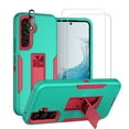 thumbnail image 1 of Xhy Samsung Galaxy A54 5G Case with Screen and Lens Protector and Magnetic Car Mount Kickstand Military Grade Full Body Double Layer Drop Rugged Durable for Galaxy A54 5G Phone - Green&Rose Red, 1 of 11