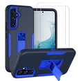 thumbnail image 1 of Xhy Samsung Galaxy A54 5G Case with Screen Protector and Magnetic Car Mount Kickstand Military Grade Full Body Double Layer Drop Rugged Durable for Galaxy A54 5G Phone - Dark Blue&Blue, 1 of 14