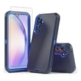 thumbnail image 1 of Xhy Samsung Galaxy A54 5G Case with Screen Protector Military Grade Heavy Duty 3 in 1 Shockproof Armor Rugged Durable for Galaxy A54 5G Phone - Dark Blue+Blue, 1 of 6