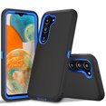 thumbnail image 1 of Xhy Samsung Galaxy S23 Case Military Grade Heavy Duty Protection 3 in 1 Shockproof Armor Rugged Durable Detachable for Galaxy S23 Phone - Black+Dark Blue, 1 of 7