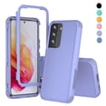 thumbnail image 1 of Xhy for Samsung Galaxy S22 Plus Case 2022 Rugged Rubber Durable 3 in 1 Protective Samsung S22+ 5G Phone Cover for Girl Men Women Cute (Purple), 1 of 7