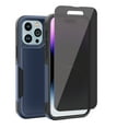 thumbnail image 1 of Xhy iPhone 14 Plus Case with Privacy Screen Protector Double Layer Rugged Anti-Drop Military Grade Full Body Protection Durable Detachable for iPhone 14 Plus 6.7 inch 2022 Phone - Dark Blue+Black, 1 of 6