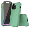 thumbnail image 1 of Xhy iPhone 14 Plus Case with Privacy Screen Protector Military Grade Full Body Protection 3 in 1 Shock and Drop Resistant Rugged TPU Durable Detachable for iPhone 14 Plus 6.7 inch 2022 Phone - Green, 1 of 6