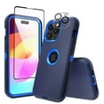 thumbnail image 1 of Xhy for iPhone 15 Plus Case with Screen and Lens Protector Military Grade Heavy Duty 3 in 1 Shockproof Armor iPhone 15 Plus 6.7 inch 2023 Phone - Dark Blue+Blue, 1 of 8