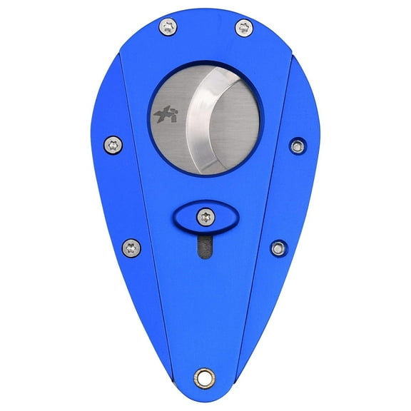 Xi1 Cutter, 440C Stainless Steel Blades with Rockwell HRC 57 Rating, 54 to 60 Ring Gauge, Double Guillotine Action, Blue
