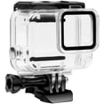 thumbnail image 1 of XiHAMA 196FT/60M Dive Housing Waterproof Diving Protective Case Shell for Go Pro Hero 5 Session Hero 4 Session with Bracket Mount for Go Pro Hero5 Session & Hero4 Session Accessories kit, 1 of 6