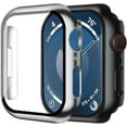 thumbnail image 1 of XiHAMA 2 Pack Case Built in Tempered Glass Screen Protector Compatible with Apple Watch Series 10 Hard PC Case Overall Protective Cover, 1 of 6