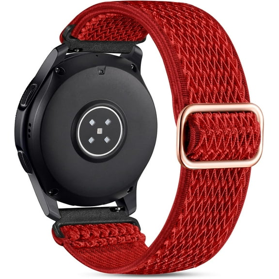 XiHAMA 22mm Watch Bands Compatible with Samsung Galaxy Watch 3 45mm Band/Galaxy Watch 46mm/Gear S3 Frontier, Stretchy Adjustable Elastic Nylon Woven Loop Wristband for Men Women
