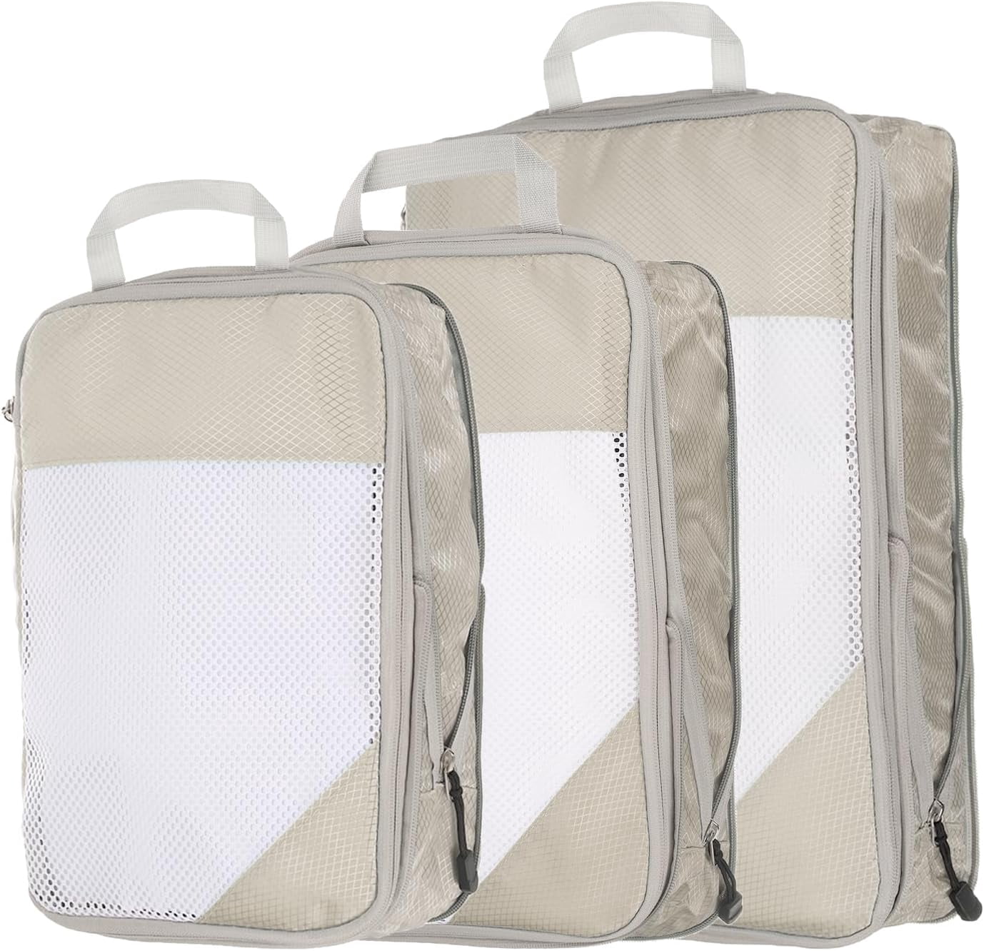 XiHAMA 3pcs Compression Packing Cube for Suitcases Lightweight Luggage Organizers Bag Travel Essentials Compression Bags for Carry on Suitcases