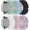thumbnail image 1 of XiHAMA 6 Pack Scrunchie Band Compatible with Cosmo JrTrack 4/3/2 SE/2/JrTrack & Gizmo Watch Adventrue 3 3 2 1/Gabb Watch 3e 3 2 1/SyncUP Watch Band, 20mm Cute Soft Stretchy Strap for Small Wrist, 1 of 7