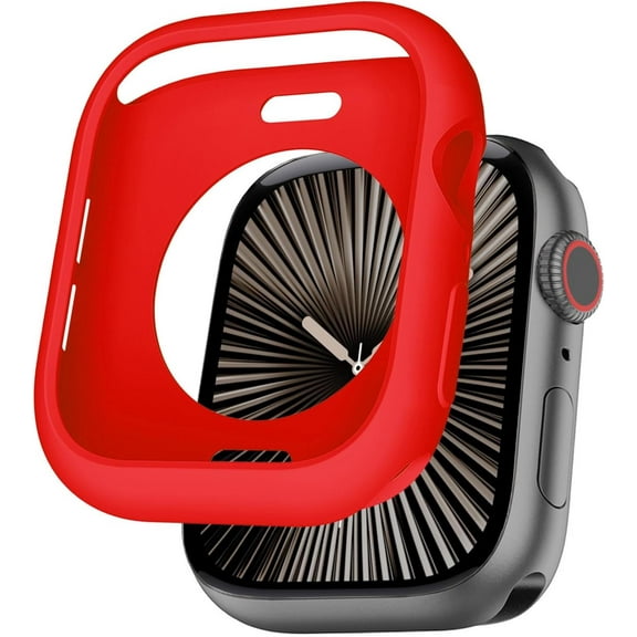 XiHAMA Compatible with Apple Watch Bumper Case 38mm Series 3 2 Soft Flexible TPU Thin Lightweight Protective Cover for Watch [NO Front Screen Protector]