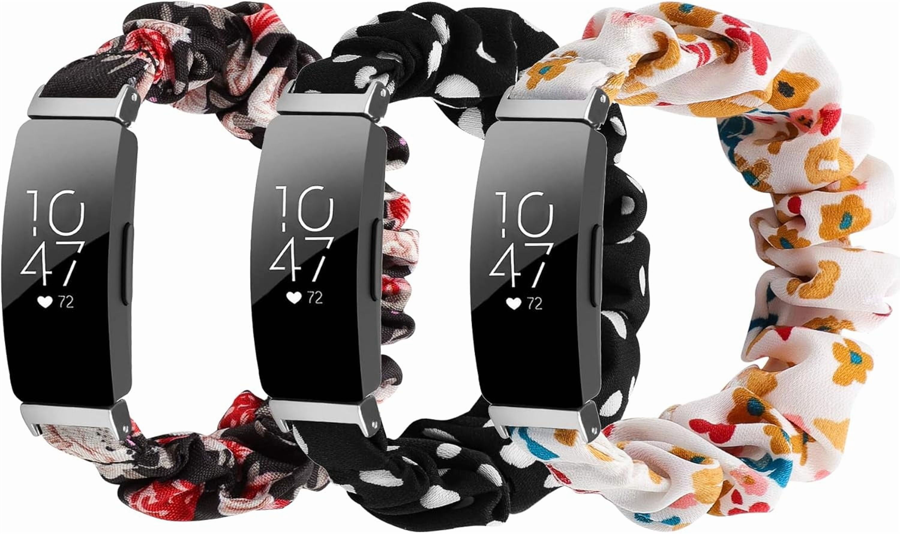 Bracelet Compatible Fitbit Inspire / Inspire HR - Acier Inoxydable Bling Bijoux Réglable