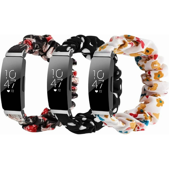 XiHAMA Compatible with Fitbit Inspire 2, Inspire HR Bands Women Men, Feminine Elastic Stretch Fabric Replacement Watch Band Straps Bracelet Wristband Fit for Fitbit Inspire, inspire 2, Inspire HR