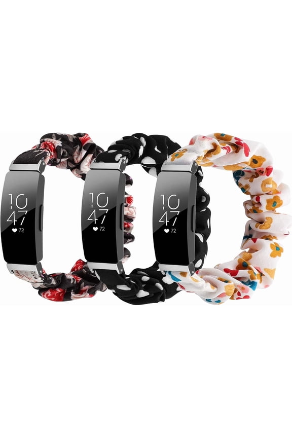 Compatible with Fitbit Inspire 2, Inspire HR Bands Women Men, Feminine Elastic Stretch Fabric Replacement Watch Band Straps Bracelet Wristband Fit for Fitbit Inspire, inspire 2, Inspire HR