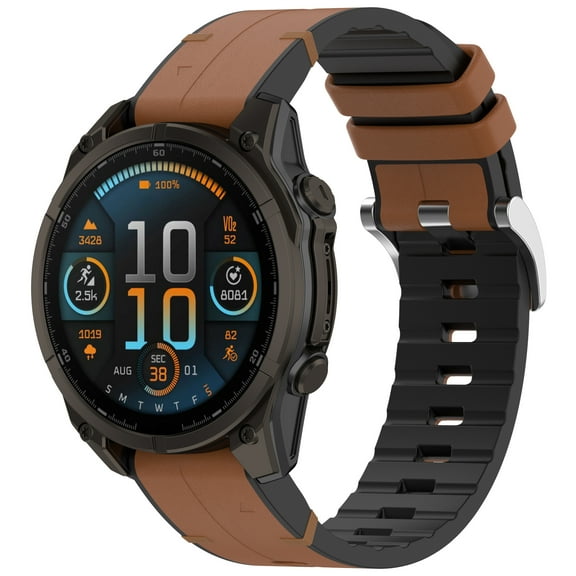 XiHAMA Compatible with Garmin Fenix7/Fenix6/Forerunner 965/Quatix8 51mm/Garmin instinct E 40mm/COROS VERTIX2 etc Quickfit Silicone Watch Band 20mm 22mm 26mm Width Soft Silicone Watch Strap