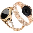 thumbnail image 1 of XiHAMA Compatible with Samsung Galaxy Watch 7/6/5/4 40mm 44mm/Galaxy Watch FE 2024/Galaxy 3 41mm/Galaxy Watch 42mm Band, 2 Pack 20mm Women Jewelry Bling Replacement Strap, 1 of 6