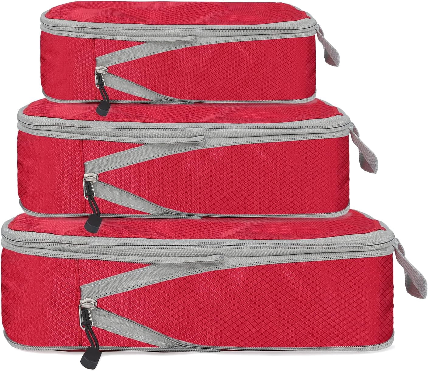XiHAMA Compression Packing Cube Set for Carrying on Luggage Travel Packing Organizers with Laundry Bag for Backpack