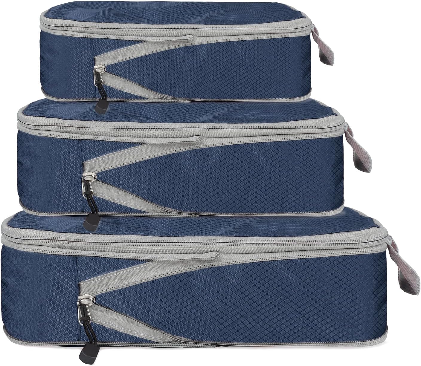 XiHAMA Compression Packing Cube Set for Carrying on Luggage Travel Packing Organizers with Laundry Bag for Backpack