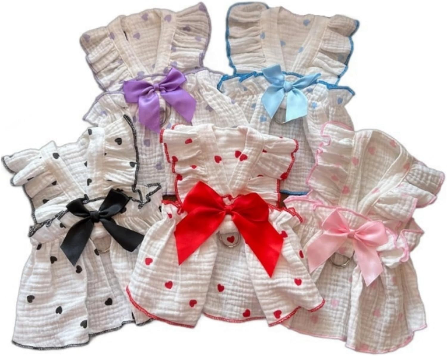 XiHAMA Dog Dresses, Fashion Pet Dog Clothes, Striped Mesh Puppy Dogs Princess Dresses