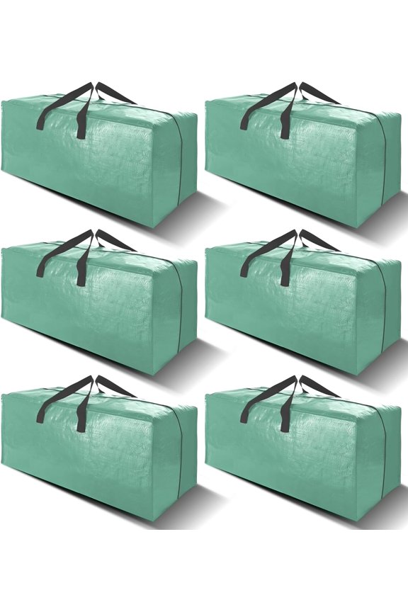 Heavy Duty Extra Large Moving Bags W/Backpack Straps - Strong Handles & Zippers, Storage Totes For Space Saving, Fold Flat, Alternative to Box and Bin