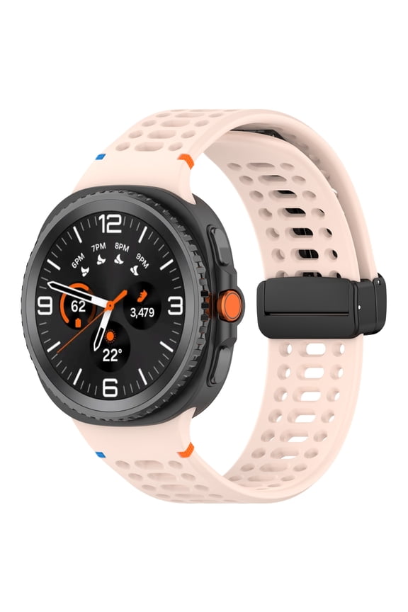 Magnetic Band With Quick Release Soft Silicone Sport Watch Band Compatible with Samsung watch8/8 Classic 47mm 40mm 44mm for Men Women, Magnetic Silicone Replacement Strap