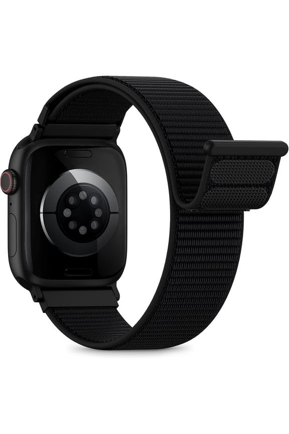 Nylon Loop Sport Band Compatible with Apple Watch Bands for Women Men 40mm 44mm 45mm 46mm 49mm 38mm 42mm, iWatch Wrist Straps for Ultra 2, SE, Series 10 9 8 7, Breathable Soft Band for Outdoor