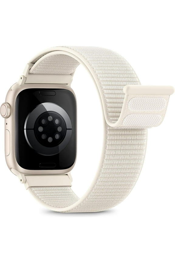 Nylon Loop Sport Band Compatible with Apple Watch Bands for Women Men 40mm 44mm 45mm 46mm 49mm 38mm 42mm, iWatch Wrist Straps for Ultra 2, SE, Series 10 9 8 7, Breathable Soft Band for Outdoor