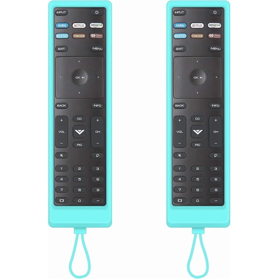 XiHAMA Replacement Compatible with Vizio Smart TV Remote, 2-Pack Cover & Remote for Vizio TV Remote Control Compatible for VIZIO All LED LCD HD 4K UHD HDR Smart TV