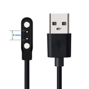 XiHAMA Smart Watch Universal Charger Magnetic, da fit Smartwatch Accessories 2 Pin Magnetic Suction Replacement Charger for Smart Watch/Fitness Tracker, Cable Contact pin spacing Compatible 4mm