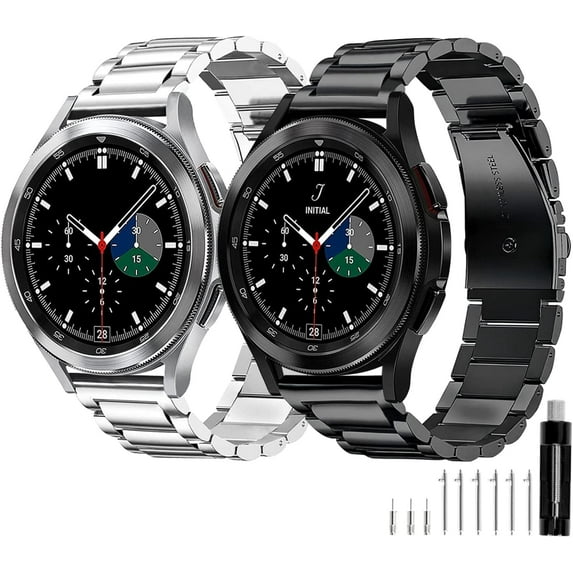 XiHAMA Stainless Steel Band Compatible with Samsung Galaxy Watch 8 7 6 5 4 FE Pro Classic 40mm 44mm 43mm 47mm 45mm 42mm 46mm 20mm Men Women Milanese Metal Elegant Casual