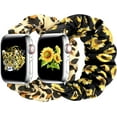 thumbnail image 1 of XiHAMA Watch Band Compatible with Apple Watch Band Scrunchie 38mm 40mm 41mm 42mm 44mm 45mm, Elastic Scrunchie Watch Bands for iWatch Series 10 9 8 7 6 SE 5 4 3 Ultra 2, Replacement Wristband Women, 1 of 5