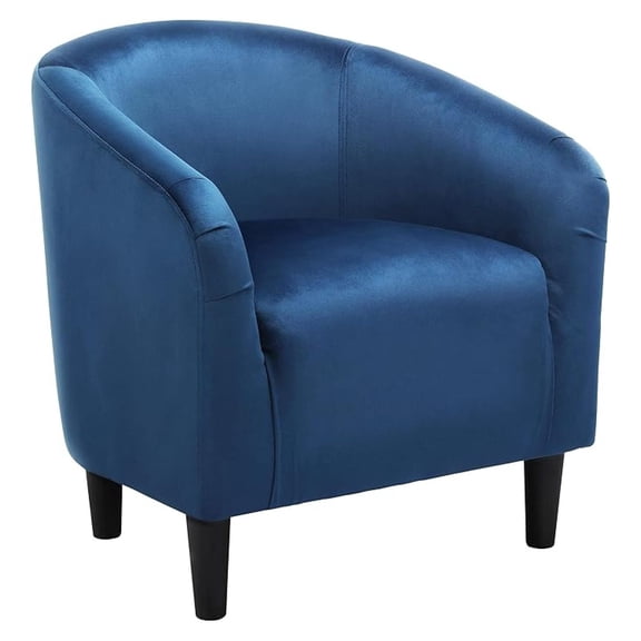 XiHuaZhaoChen Accent Barrel Chair, Velvet Club Chair, Furry Sherpa Elegant Armchair with Cozy Soft Padded, Suitable for Living Room Bedroom Reception Room Office, Pagoda Blue