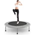 thumbnail image 1 of XiHuaZhaoChen Foldable Rebounder Trampoline for Adults, Stable & Quiet Small Exercise Trampoline with Safety Pad, Indoor Outdoor Mini Fitness Trampoline for Adults,38" x 38" x 7.5",Grey, 1 of 9