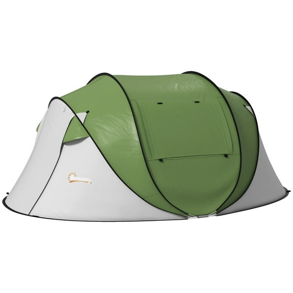 XiHuaZhaoChen Large Camping Tent , Rain Cover & Breathable Mesh Roof, Cabin Tent , Big Family Tent Camping Accessory,110.25" L x 82" W x 46" H,Green