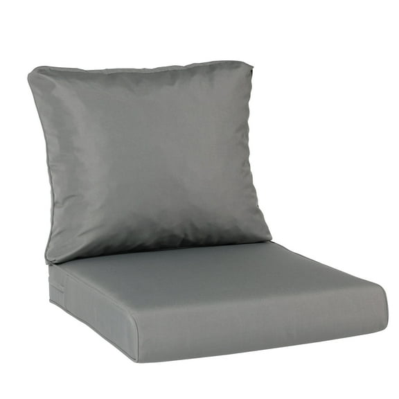 XiHuaZhaoChen Outdoor Seat Cushions, Deep Seats Replacement Chair Cushion for Outside Couch, Sofa, Chairs, Waterproof for Patio Furniture,Gray,24" x 24"