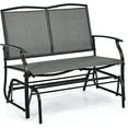 thumbnail image 1 of XiHuaZhaoChen Patio Glider Benches for Outside, Swing Glider Chair with Steel Frame,Capacity, Patio Swing Rocker, 2-Person Loveseat for Backyard, Poolside, Lawn, Balcony, Porch Glider Bench(Gray), 1 of 11