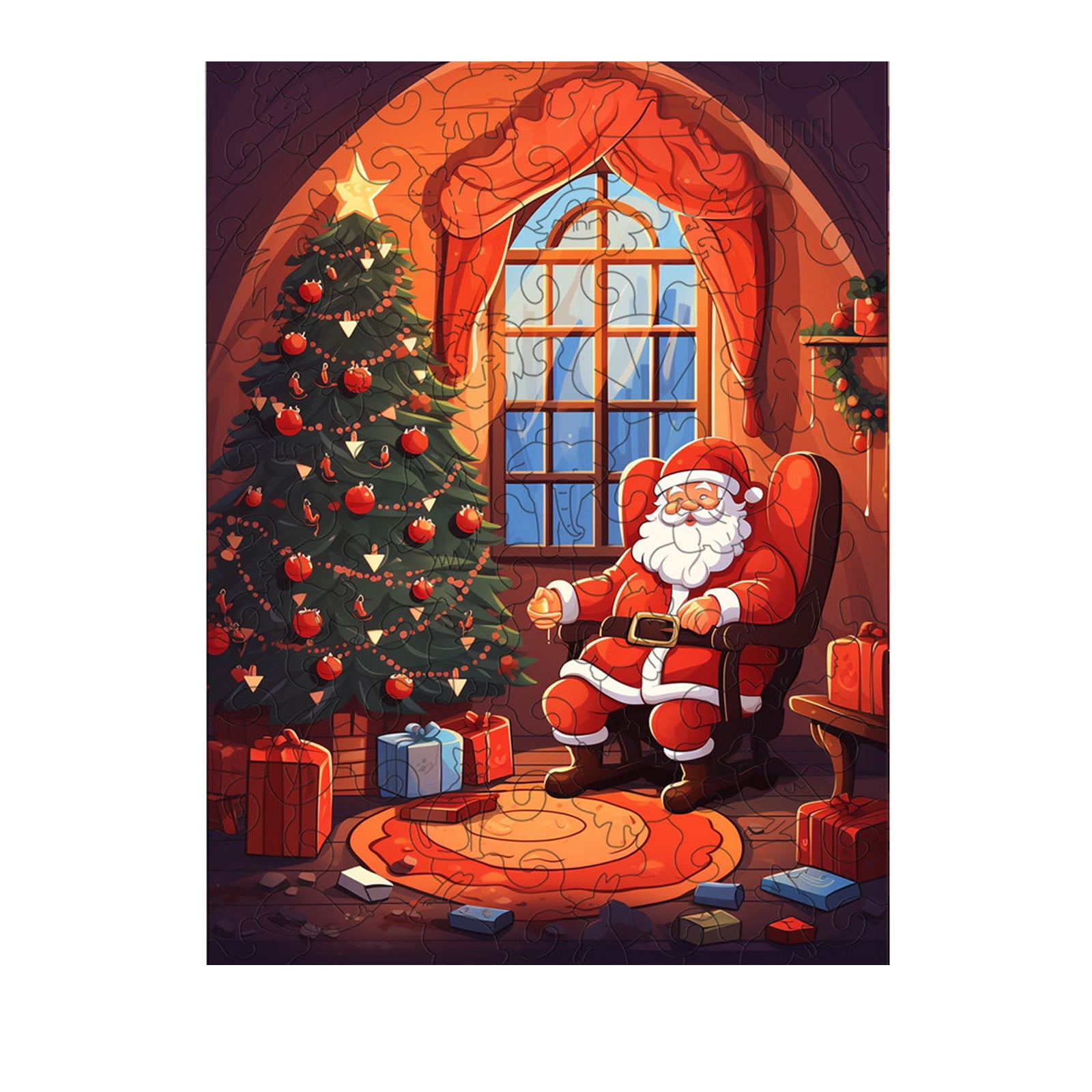 XiYin Popular Christmas Wooden Puzzle Bird Shaped Anicorporeal Mal Shaped Wooden Adult Toy Flat