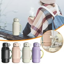 XiYing 1 Gallon Stainless Steel Vacuum Insulated Water Bottle, 1000Ml Large Capacity with Handle, Wide Mouth for Hot & Cold Drinks, Sweat Proof, Ideal for Travel and Camping, 1-Pack