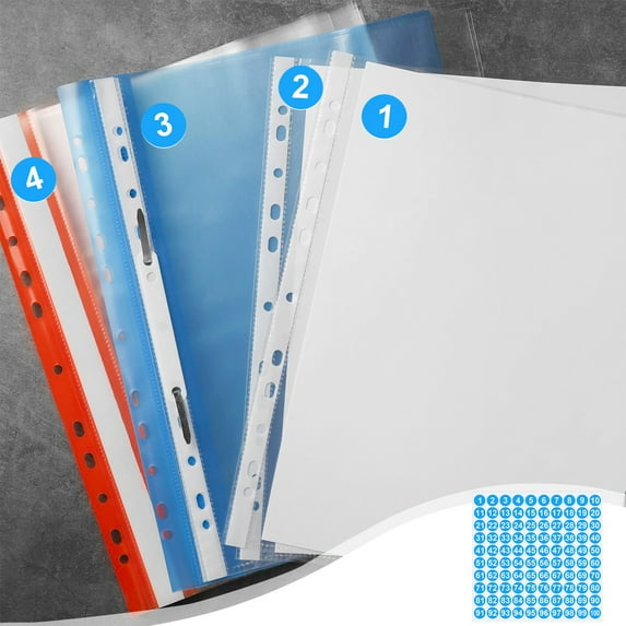 XiYing 1 Inch Round Number Stickers 1-100, Multi-Color Paper Labels for Note Organization, 100-Pack