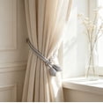 thumbnail image 1 of XiYing 2 Pack Adjustable Window Curtain Tiebacks | Cotton Rope Drape Holdbacks | Door Curtain Holder for Living Room Bedroom Kitchen | Linen Fabric Tie Backs for Home Window Decoration, 1 of 6