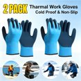 thumbnail image 1 of XiYing 2 Pack Thermal Winter Work Gloves for Men Women Insulated Cold Weather Fishing Gloves Water Resistant Non Slip Grip Coating Windproof Warm Lined Gloves for Work Gardening, Automotive Repair, 1 of 9