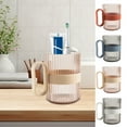 thumbnail image 1 of XiYing 380Ml Transparent Mouthwash Cup with Handle, Plastic Rinsing Cup for Bathroom, 4.3X4X2.9 Inches, 1 Count, 1 of 7